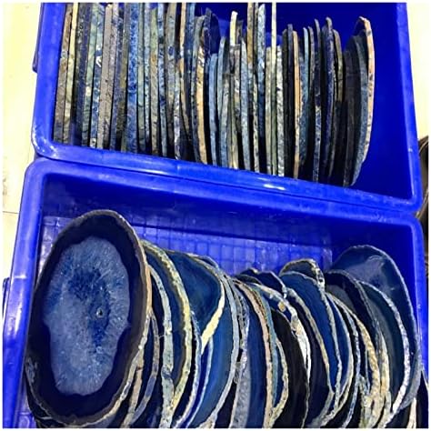 150mm Blue Agate Slice Geode for Indoor Fountain Decor
