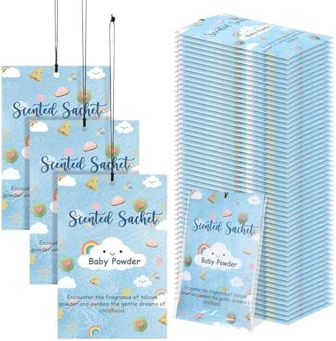 24 Pack Talcum Powder Scent Sachets for Home and Car Freshening