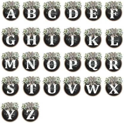 Billamb 26 Letter Front Door Welcome Wreath