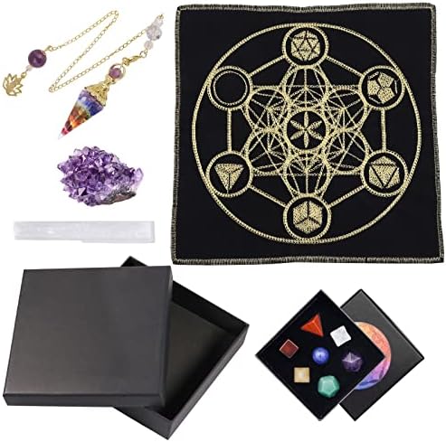 Rockcloud Healing Stone Totem Energy Mat Meditation Kit for Beginners