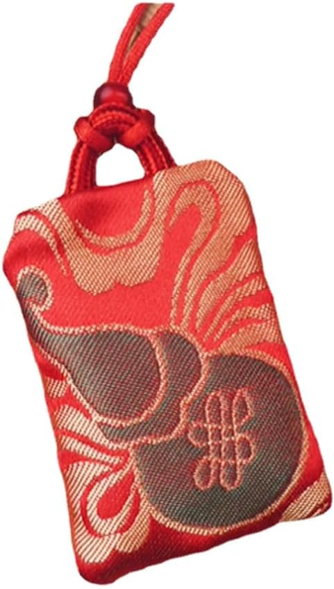 Chinese Style Talisman Lucky Woven Brocade Gourd Sachet