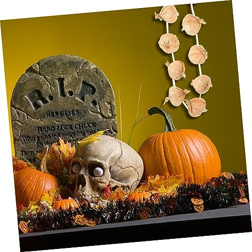 Kichvoe Artificial Garlic Wreath Realistic Decor Halloween Party Prop