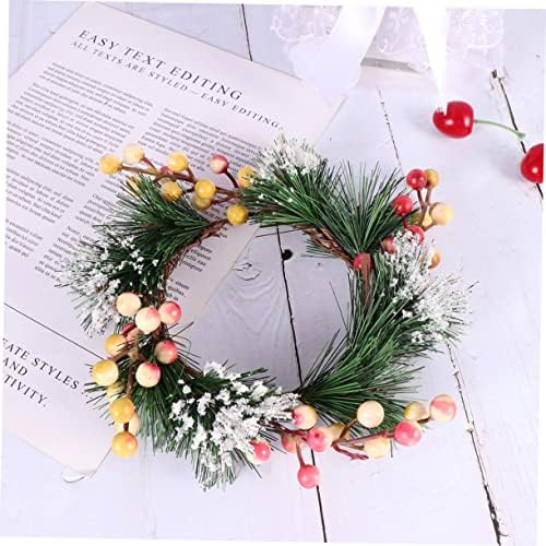 Cabilock Resin Berry Garland Wreath for Front Door