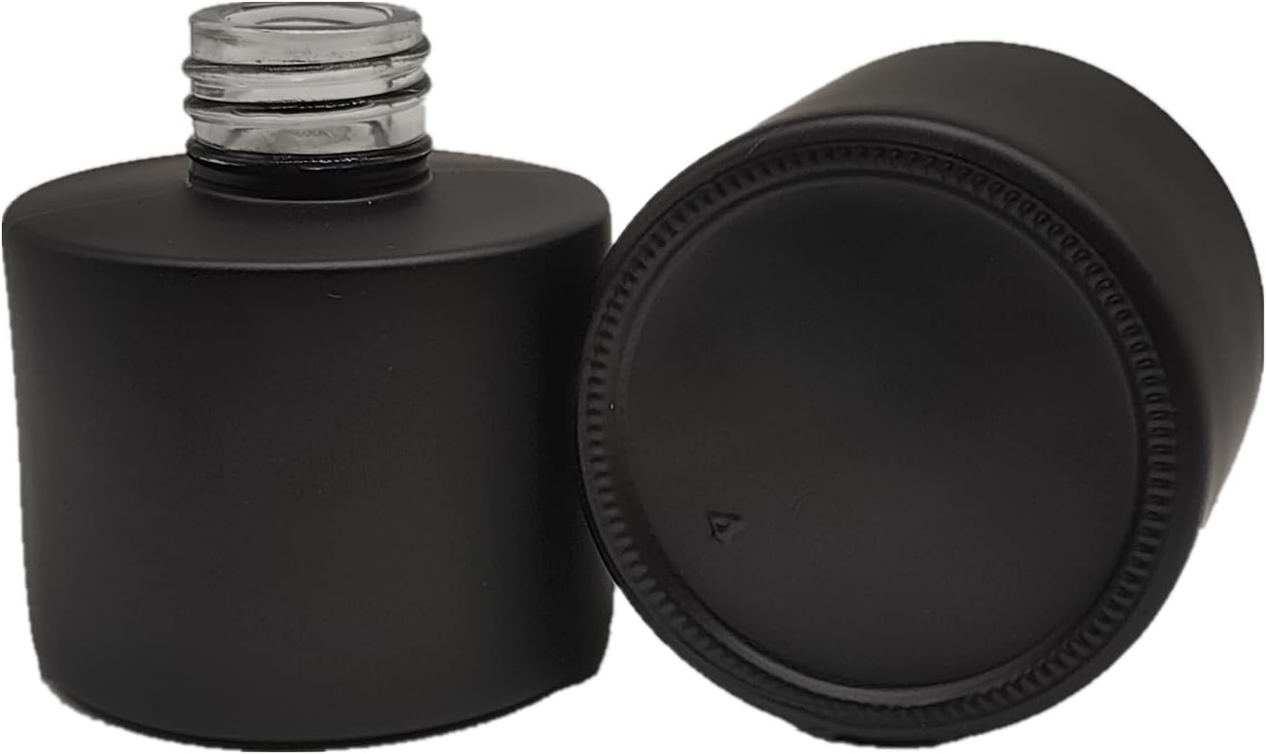4PCS Matte Black Reed Diffuser Set
