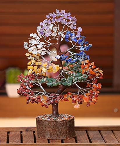 Crocon Seven Chakra Gemstone Tree Feng Shui Figurine