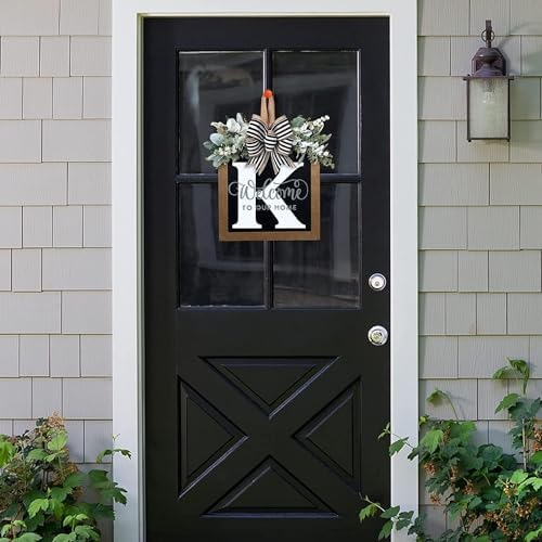 Last Name Year Round Front Door Wreath