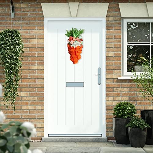 24 Inch Easter Carrot Wreath for Front Door