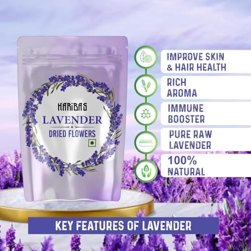 Organic Dried Lavender Flowers 20gm for Tea and Bath