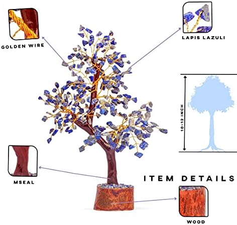 PYOR Lapis Lazuli Crystal Tree of Life Wall Decor
