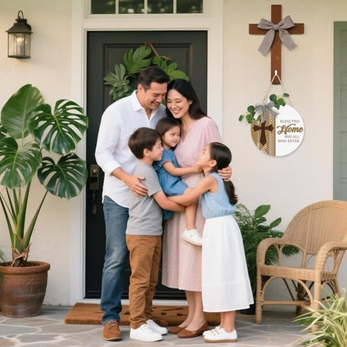 CHDITB 3D Bless This Home Front Door Wreath 12x12