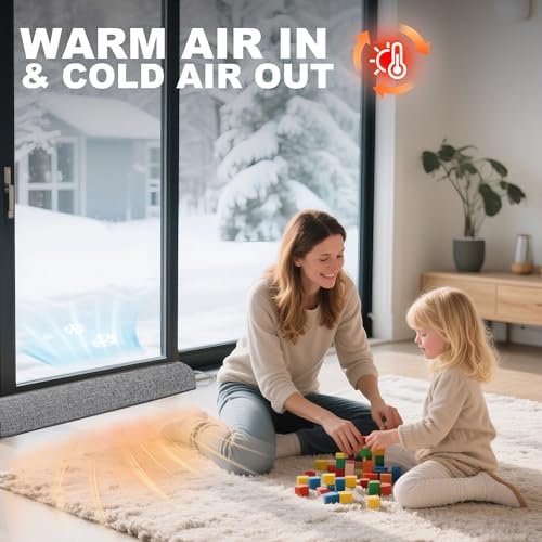 UUYUUY Door Draft Stopper Triangular Stopper for Cold Air Blocker Seal Guard 38 Inch Winter Window Gap Filler