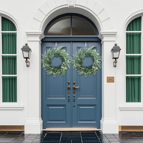 Seasons 22 Inch Artificial Eucalyptus Wreath for Front Door