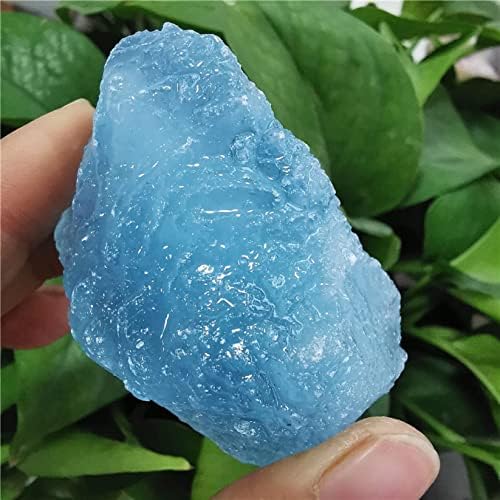 PEKMAR Natural Aquamarine Quartz Crystal Stones Blue 45-55g