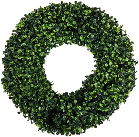 Boxwood Wreath 165 Inch UV Resistant All Season Decor