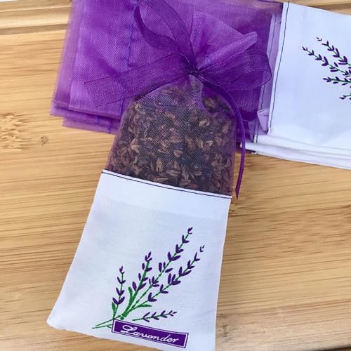 20PCS Lavender Sachets for Wardrobe and Drawer Freshener