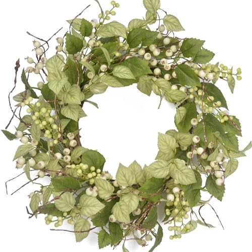 Spring Wreaths for Front Door 21 Inch Artificial Decor