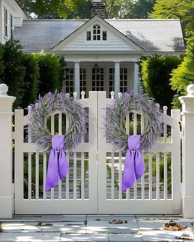 DDHS 24 Inch Summer Wreath for Front Door and Farmhouse Decor