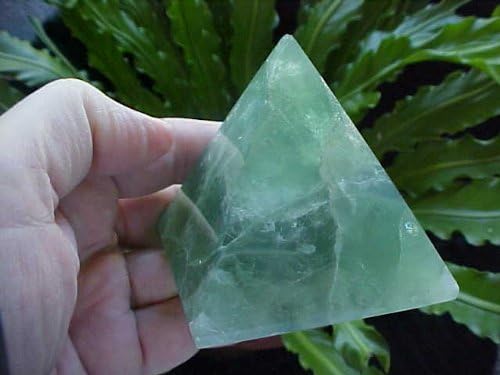 Gemquartz A3503 Fluorite Carved Pyramid