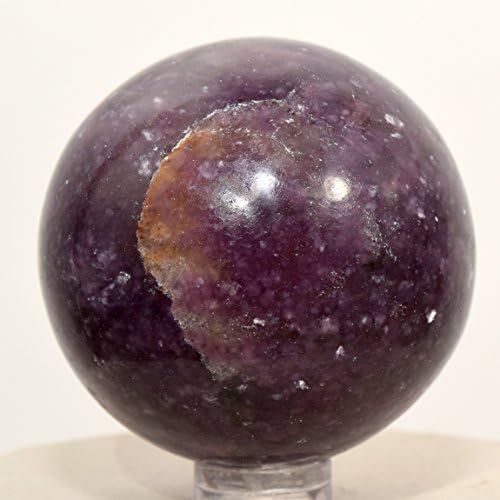 HQRP 49mm Purple Lepidolite Sphere with Stand