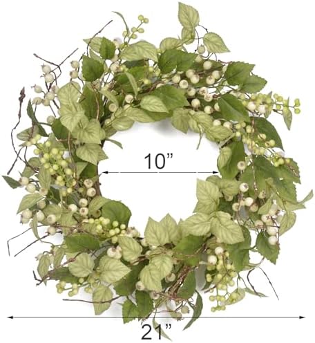 Spring Wreaths for Front Door 21 Inch Artificial Decor