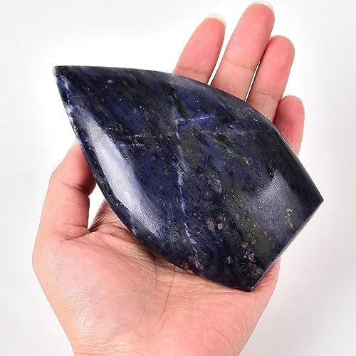 Blue-Veins Stone Healing Crystal Drop Shaped Quartz Wand Tower