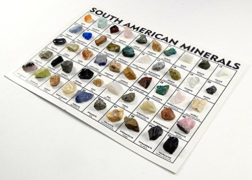 South American Rocks and Minerals Crystal Set of 50pcs