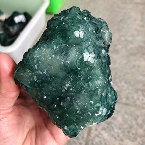 1pc 1000g-1200g Green Fluorite Geode Cluster Rough Stone Mineral Specimen