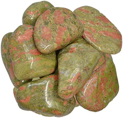 3 lbs Unakite Tumbled Stones for Art Crafts Fountains Healing