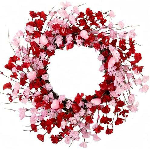 20 Inch Valentine Wreath for Front Door