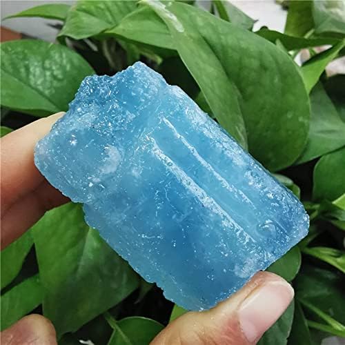 PEKMAR Natural Aquamarine Quartz Crystal Stones Blue 45-55g