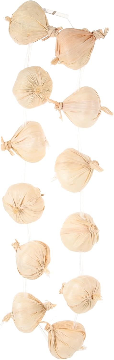 Cabilock Simulated Garlic String Wreath for Halloween Cosplay Stage Decorations