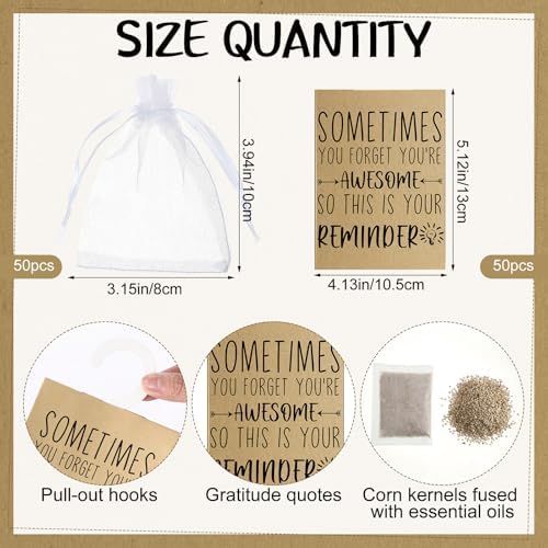 50 Piece Employee Appreciation Lavender Scented Sachet Gift Set