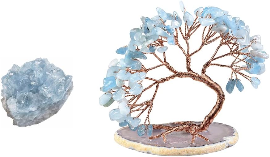 Rockcloud Natural Crystals Decorative Stones for Home Office