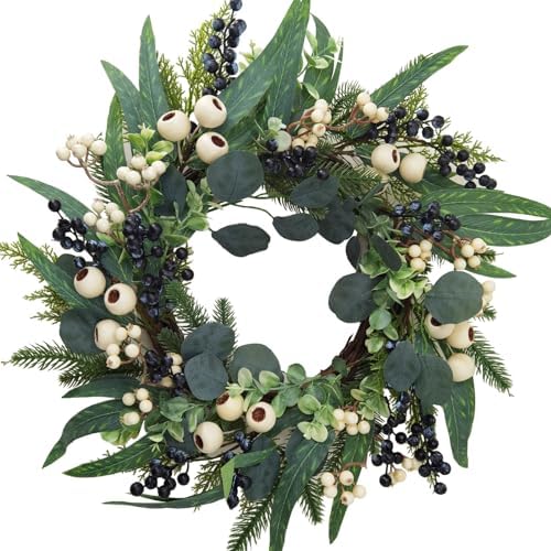 All Season Front Door Wreath 20 Inch - Farmhouse Decor
