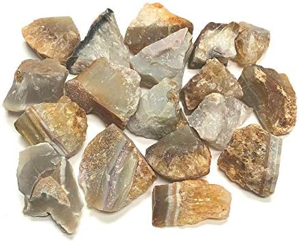 Rough Natural Agate Stones - 1 Velvet Bag 12 Pound