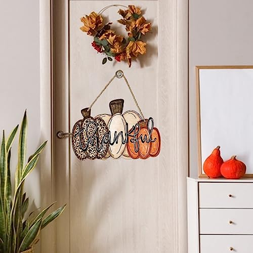 Deroro Fall Pumpkin Door Sign Thanksgiving Decor