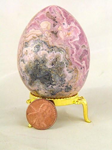 Rhodochrosite Healing Egg with Stand Reiki Activated