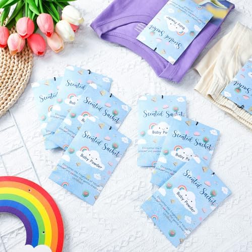 24 Pack Talcum Powder Scent Sachets for Home and Car Freshening