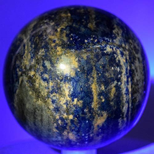 68mm Blue Lapis Lazuli with Pyrite Sphere Decor Ball - Stand Included