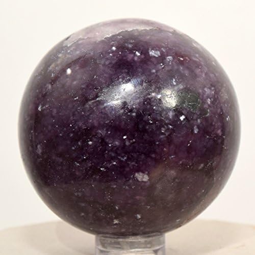 HQRP 49mm Purple Lepidolite Sphere with Stand