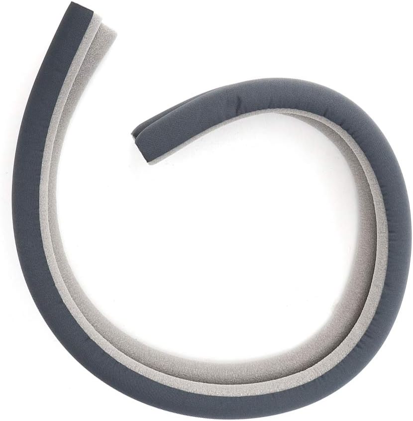 Teuopioe Adjustable Door Draft Stopper Gray