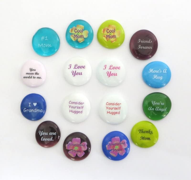 Lifeforce Glass Mothers Day Stones Set of 100