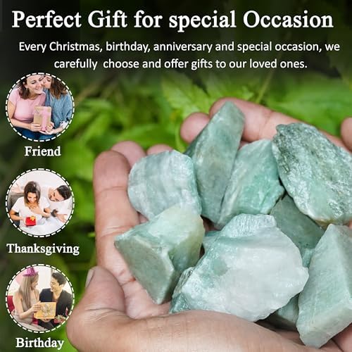 14 LB Green Jade Rough Stones for Chakra Balancing and Decor