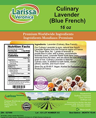 Larissa Veronica Culinary Lavender 16 oz Sachets