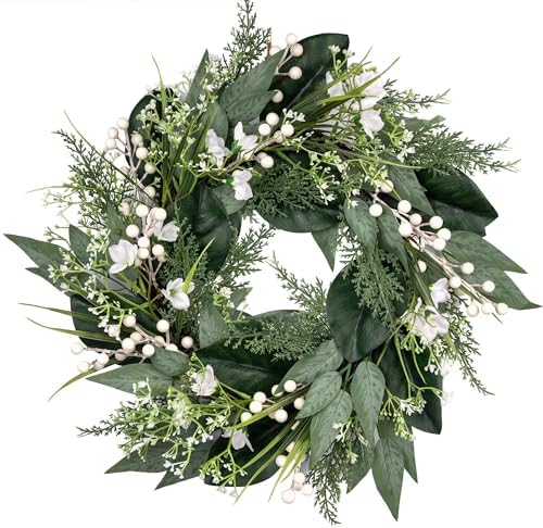 20 Inch Eucalyptus Wreath for Front Door Seasonal Decoration
