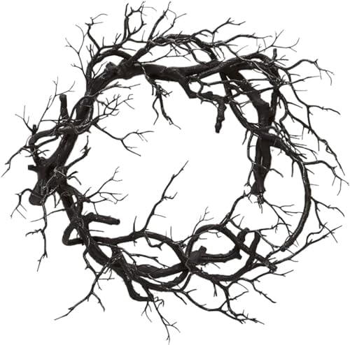 Halloween Wreath Black Tree Branch Decor