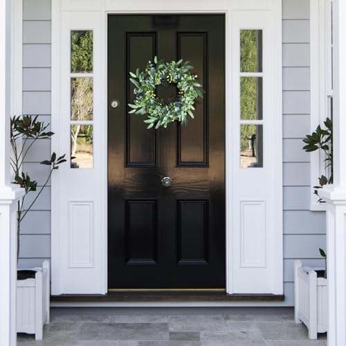 Eucalyptus Wreath for Front Door 20 Inches All Seasons