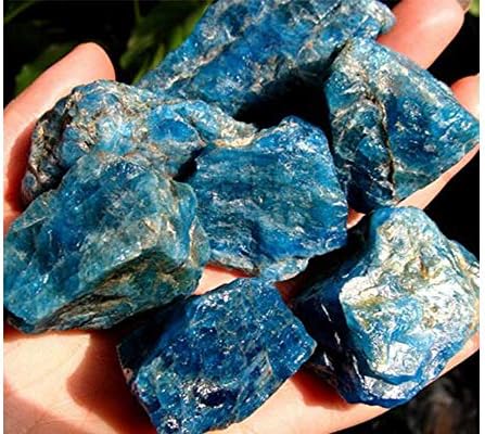 Blue Apatite Healing Crystal Rough Stones for Tumbling and Wire Wrapping