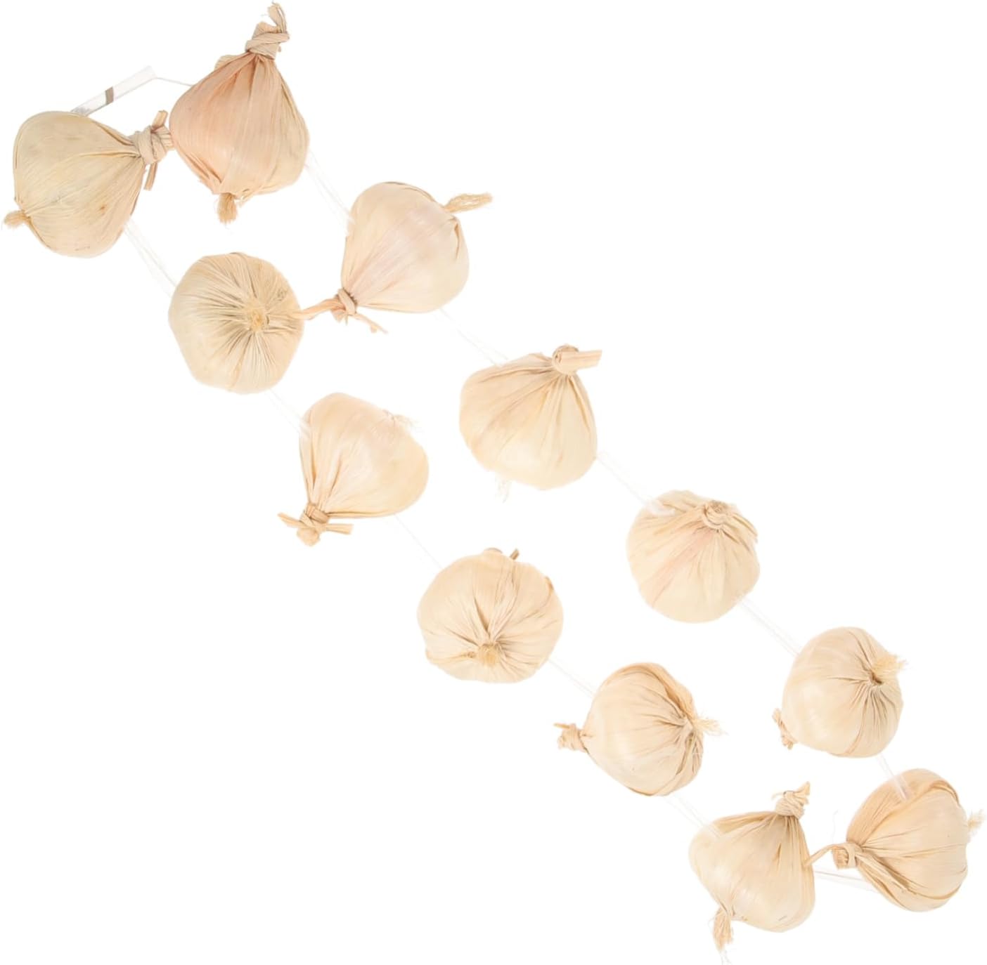 Cabilock Realistic Garlic String Wreath Decor Prop