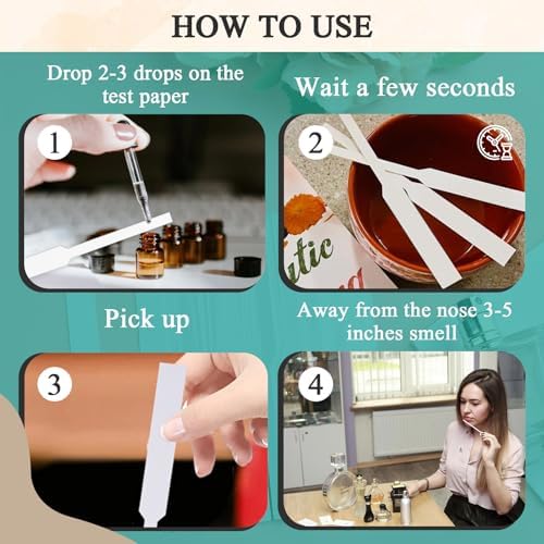 1000 Pieces Perfume Tester Strips - Premium Fragrance Blotter for Aromatherapy